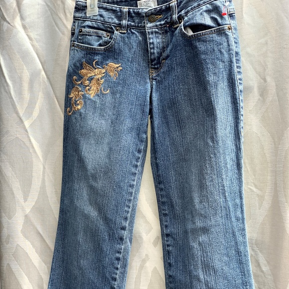 Loft by Anne Taylor gold embroidery jeans - Picture 8 of 8